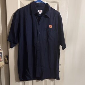 Cutter & Buck Men's Auburn University Dark Blue Shirt.  Medium